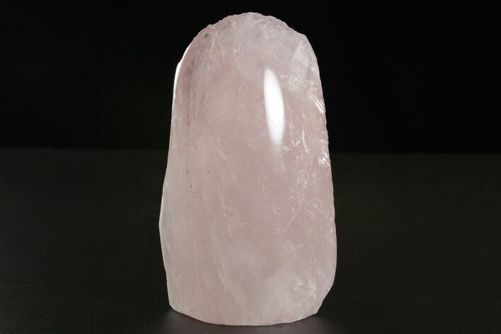 Free-Standing, Polished Rose Quartz - Single Side Polished #341762